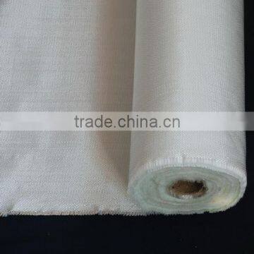 Fiberglass fabric with weft texturised yarn