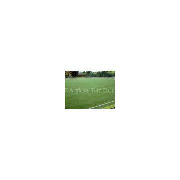 Natural 60mm Artificial Football Turf , Fibrillated grass , custom