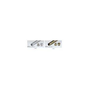 Brushed Steel Extruded Aluminium Tube Curtain Pole Track For Window Roller Shutter