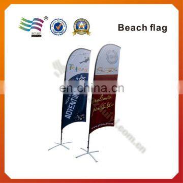 Custom Advertising Feather Beach Flags with Poles