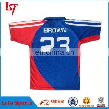 custom wholesale best cricket jersey designs bowling golf shirts mens