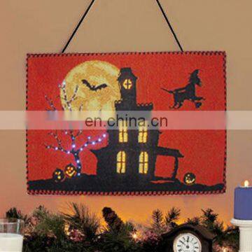 halloween led light up wall hanging tapestry