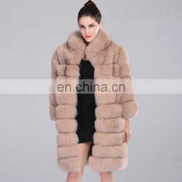 High quality Wholesale real fox fur coat European style