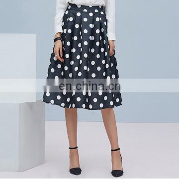 Classic polka dot printed skirt for summer