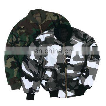 2017 New Arrival Camouflage Winter Bomber Jacket for men