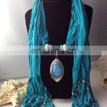 Knitted youth jewelry pendant scarf for winter wholesale