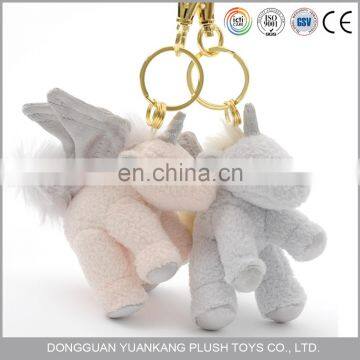 10cm stuffed mini toy plush unicorn keychain