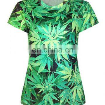 Golden Supplier Green Color Cheap Women Custom T Shirt Printing Casual Wear Tee Shirt photo-2