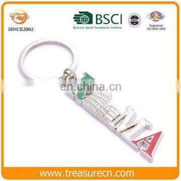 Promotional custom metal keychain for Roma souvenirs