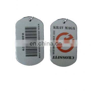 metal QR barcode ID dog tag