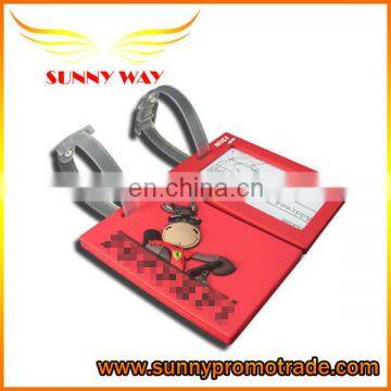 Wholesale Monkey Paul pattern fashion travel silicon luggage tag /PVC baggage label
