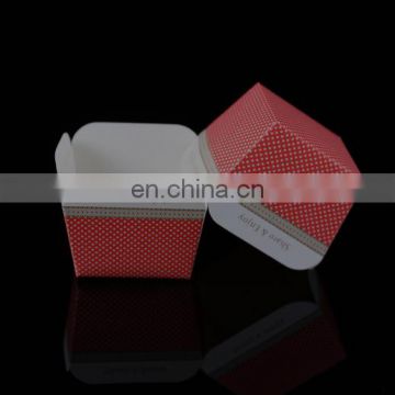 Custom printed dessert cups square paper baking cups