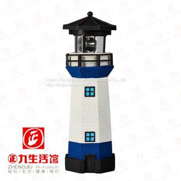 Solar Lighthouse SOLAR POWERED LIGHTHOUSE GARDEN LIGHTHOUSE ORNAMENT WITH ROTATING LED photo-5
