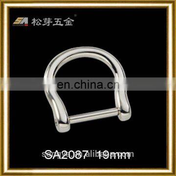 China Dongguan Factory Hot Selling Zinc Alloy D Ring, Best Quality Plated D Ring For Bag Strap photo-3
