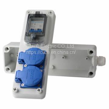Industrial power socket box