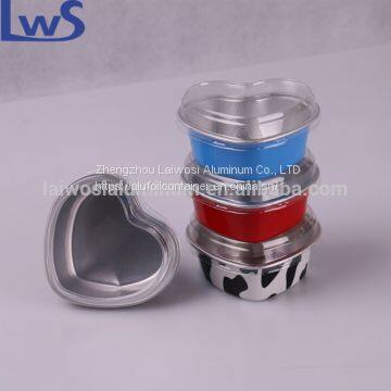 4oz Heart Shape Disposable Aluminum Foil Cups 100ml for Muffin Cupcake Baking Bake Utility Ramekin Cup photo-5