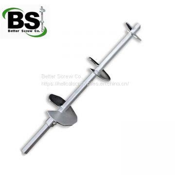 steel material Helix Screw Anchors Or Helical Piers for Europe Market