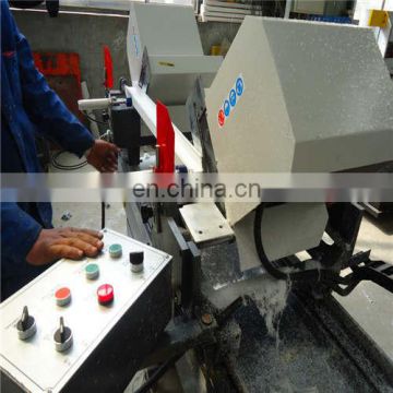 Plastic window fabrication double head cutting saw