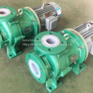 Steel lined with fluorine plastic magnetic chemical pump