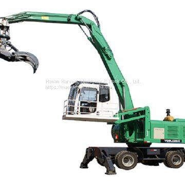 China 26 Ton 1.0cbm Hydraulic Tyre Grapple Excavator Grab Wood Machine photo-2
