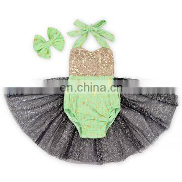 New Fashion Halloween Baby Tulle Romper Girls Summer Backless Romper Clothes Wholesale Baby Dress With Hair Band photo-3