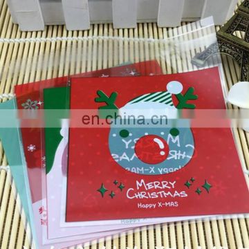 1000pcs Christmas Cookie Candy Package Gifts Bag DIY Self Adhesive OPP Bags For Xmas Home Party Packing Decoration Baking Supply