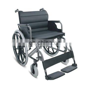 Hospital Lightweight  Manual Wheelchair Wth Power Coating Steel  Frame