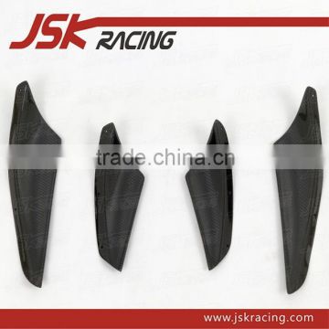 FOR EVO 10 EVO X VA STYLE CARBON FIBER FRONT BUMPER CANARDS 4PCS FOR MITSUBISHI LANCER EVO 10 EVO X