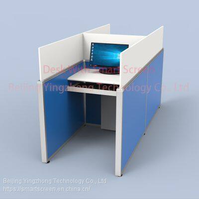 Height-adjustable Study Cubicle Partiton Anti-noise Carrel Dividers Lifting Hidden Screen Library Table Office Workstation Computer Desk photo-4
