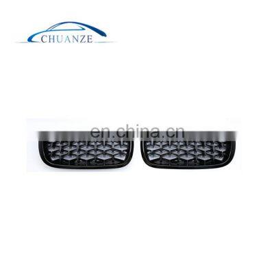 New Shape ABS Grille For BMW X5 X6 F15 F16 Grille Polished Silver And Glossy Black