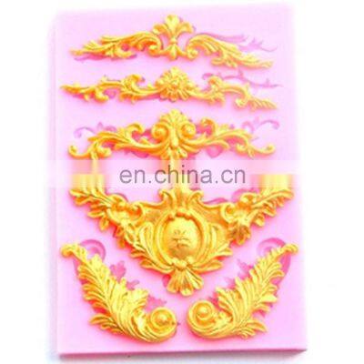 European Style Relief Lace Silicone Molds Fondant Cake Chocolate Mold Kitchen Baking Border Decoration Tools