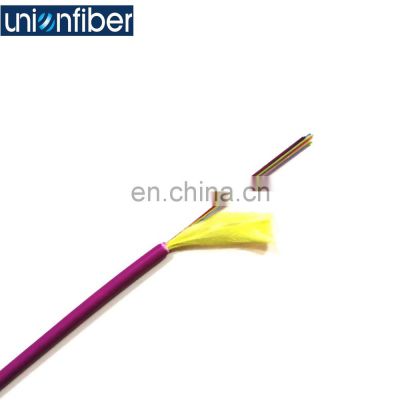 fiber optic cable factory supply GJFJV Kevlar yarn OM5 FTTH simplex fiber optic cable