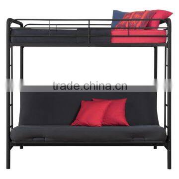 Childrens Cynthia Silver Metal Futon Bunk Beds photo-2