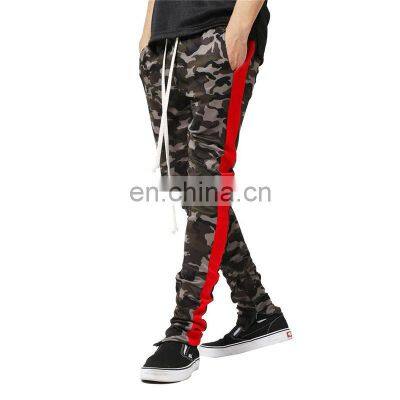 Spring Casual Men Sports Pants Fashion Jogger Drawstring Trousers Solid Color Men's Hip Hop Camouflage Jogger