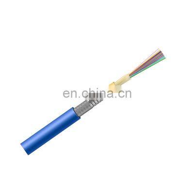 Hanxin 22 years communication cables oem factory wholesale G652B G652D G657A1 G657A2 GJSFJV Armored indoor fiber optic cable