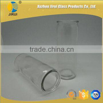 400ml Cylinder Shape Clear Glass Candle Jar photo-3