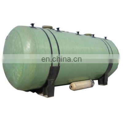 Fiberglass Storage Tank FRP Horizontal Ttank for HCL and Chemicals