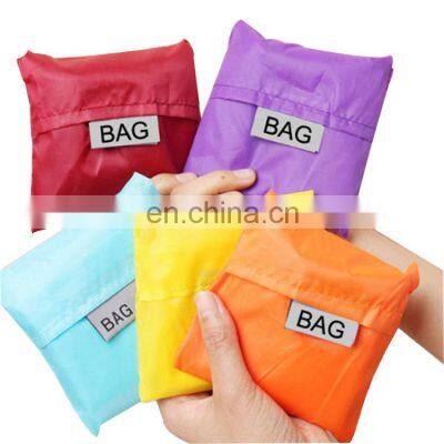 Factory Wholesale Low Price Lightweight Polyester Folding Shopping Tote Bag