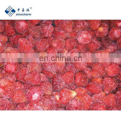 Sinocharm BRC A Approved Fresh Organic 15-35MM IQF Whole Frozen Sweet Strawberry