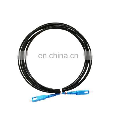 100 meter Ftth SC APC Simplex Single Mode G657A kabel serat patch Indoor Drop Cable Patch cord sc apc ftth patch cord