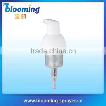 Cosmetic bottle manual foam pump spray