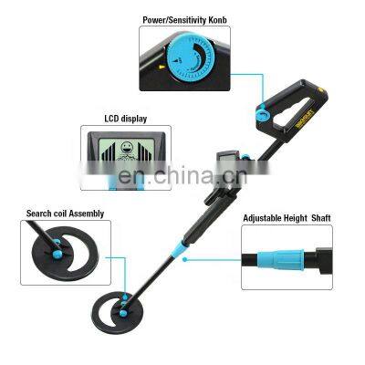 AllsunTS20B Waterproof Handheld Metal Detector Portable Adjustable Length for Kid Underground Toy Children Beach Searching photo-3
