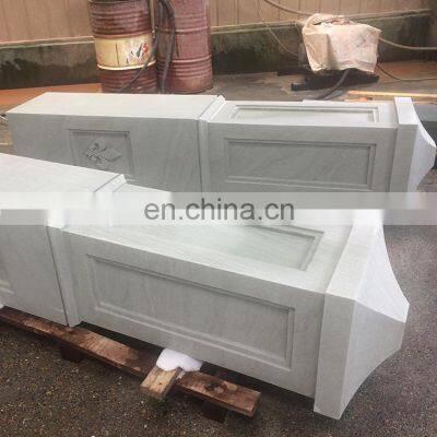 Refine Stone Factory Supply High Quality Natural Stone White Sandstone Outdoor Balustrade and Stone Columns photo-3