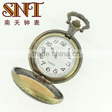 SNT-PW020 antique brass quartz pocket watch sale