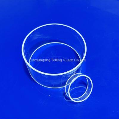 processing clear quartz glass tube