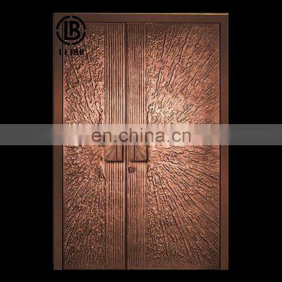 Villa Popular Outside Steel Alloy Security Metal Copper Door