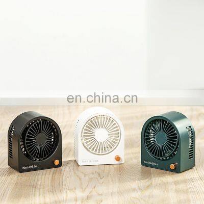 USB Portable Rechargeable Stand Mini Table Fan Air Cooler Fan Desk Fan