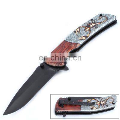 High quality 3CR13 blade folding knife outdoor camping survival tool with Plastic handle 3D printing