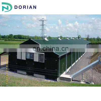 Used small steel chicken house trusses mobile chicken houses