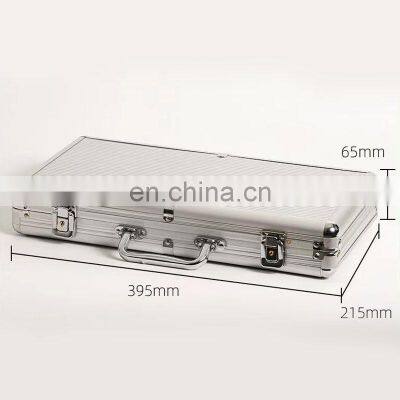 Verified Affordable Luxury Aluminum Alloy German OEM Portable Custom Box Poker Chip Case photo-5